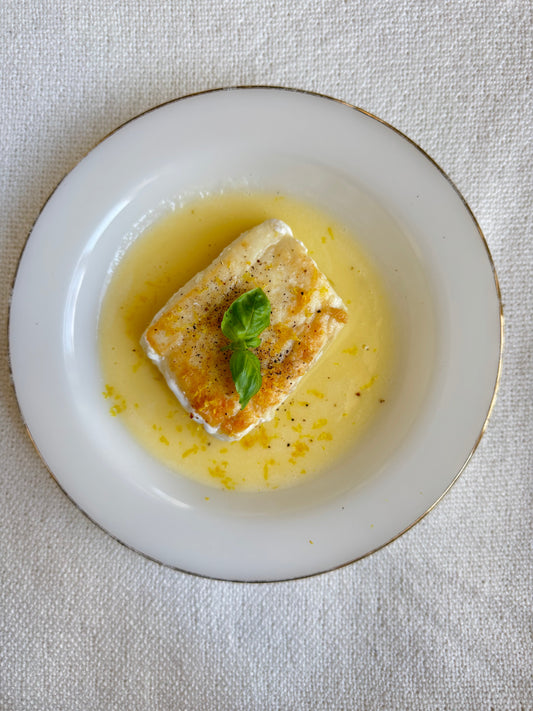 Flétan poêlé et beurre monté