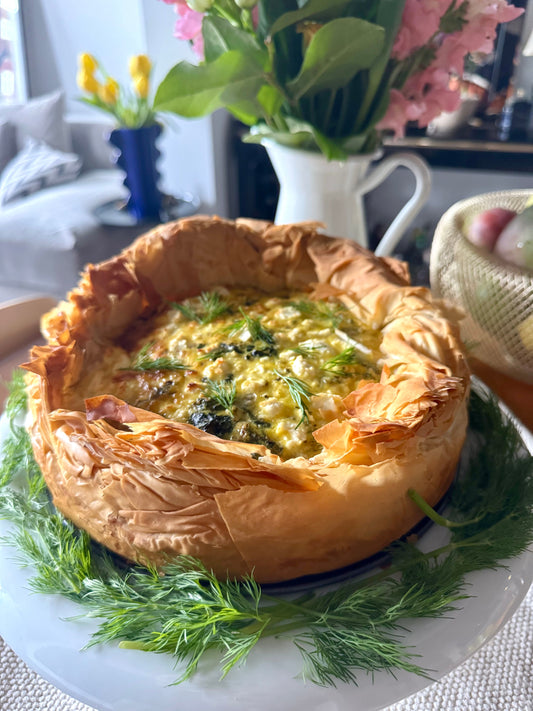Quiche style spanakopita