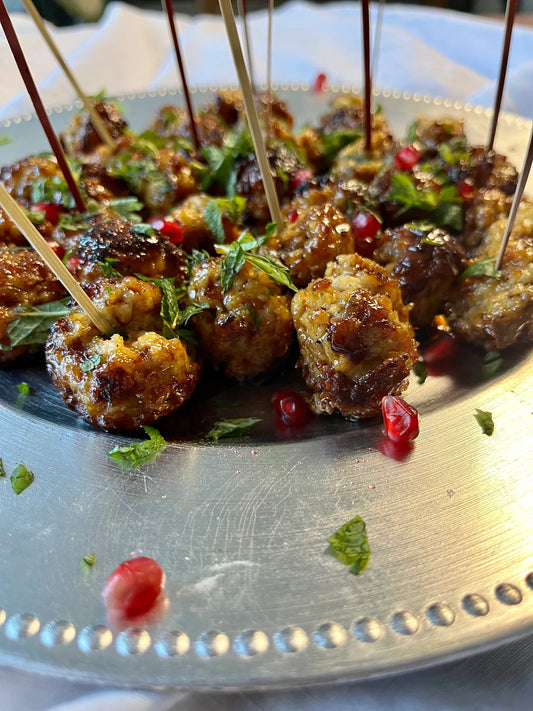 Boulettes de dinde avec sauce à la pomme grenade