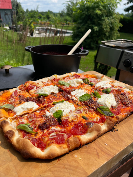 Pizza sur le BBQ !!