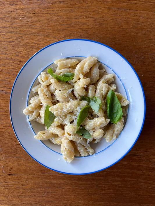 Pâtes au pesto au citron