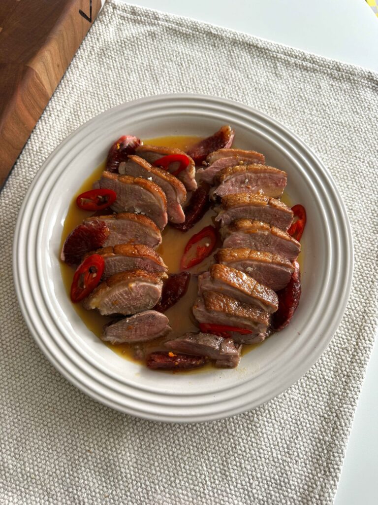 Poitrine de canard à l’orange