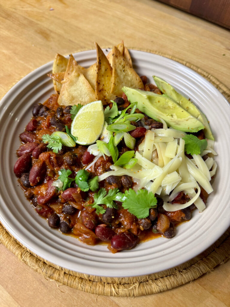 Chili végétarien express