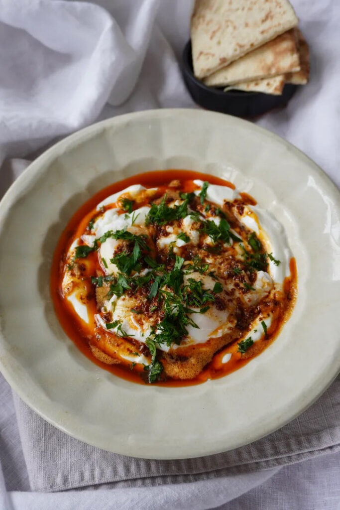 Oeufs au plat à la turque