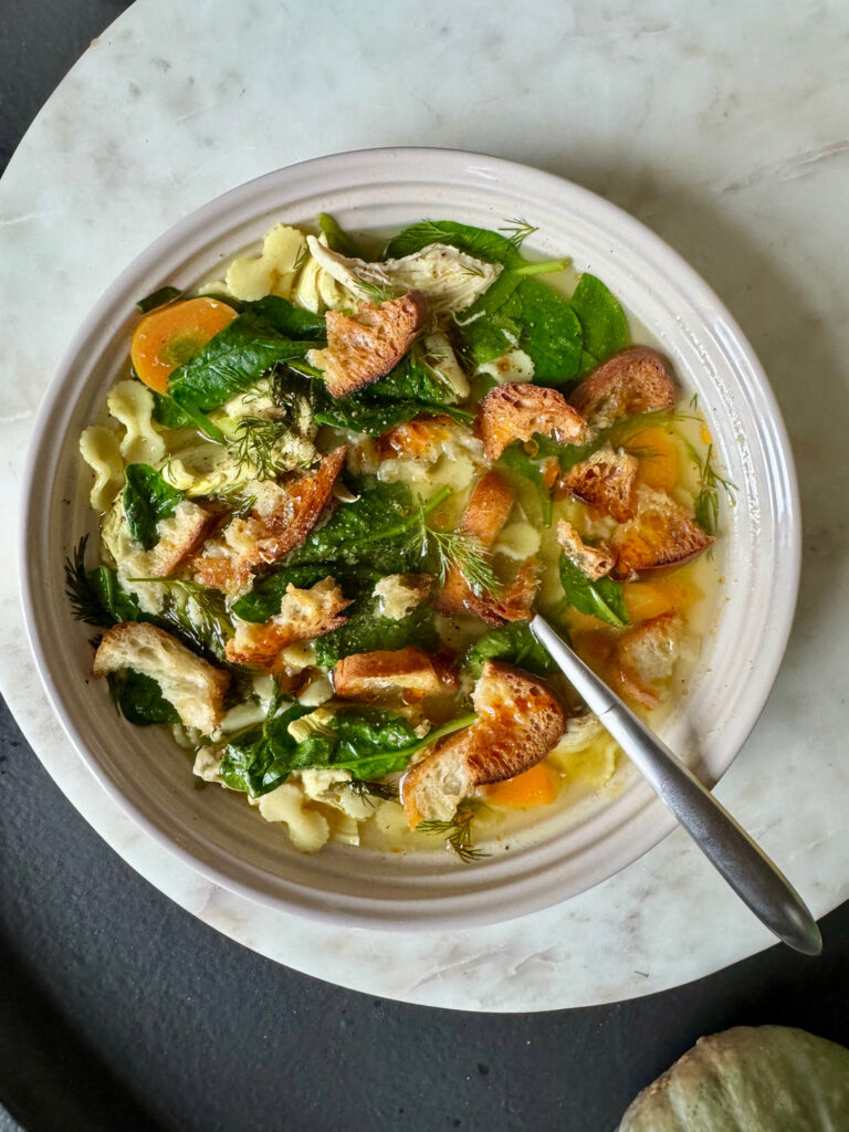 Soupe poulet et nouilles en 20 minutes