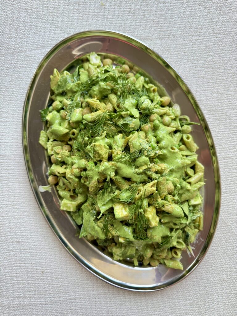 Salade de pâtes green goddess