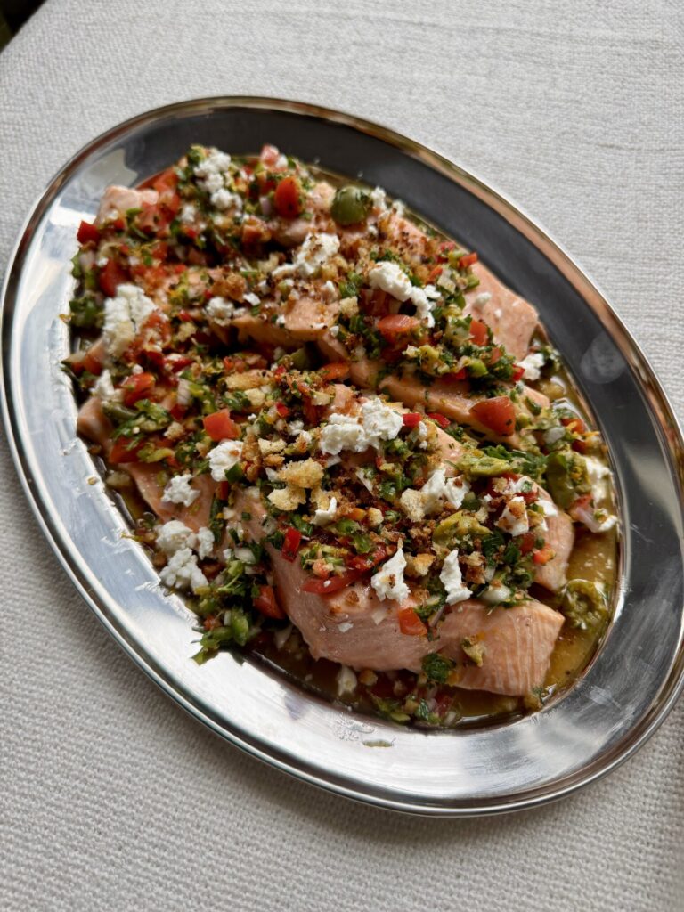 Saumon poêlé à la méditerranéenne