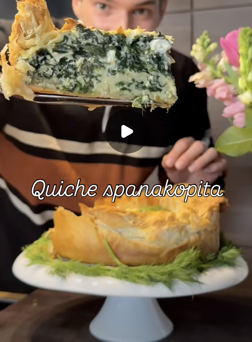 Quiche style spanakopita