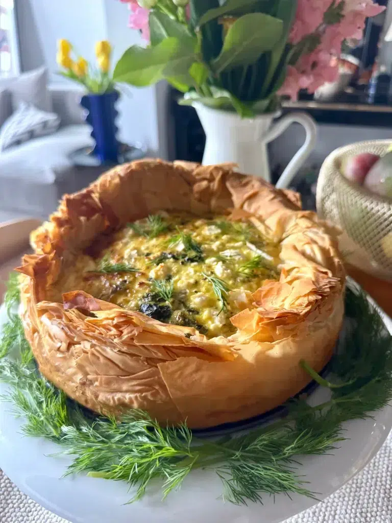 Quiche style spanakopita