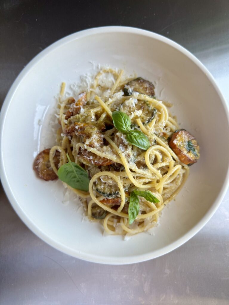 Spaghetti alla nerano (Spaghetti aux courgettes)