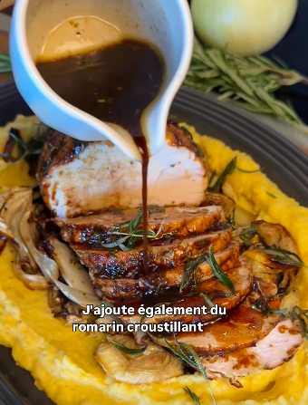 Maple, Garlic and Rosemary Glazed Boneless Turkey Roast
