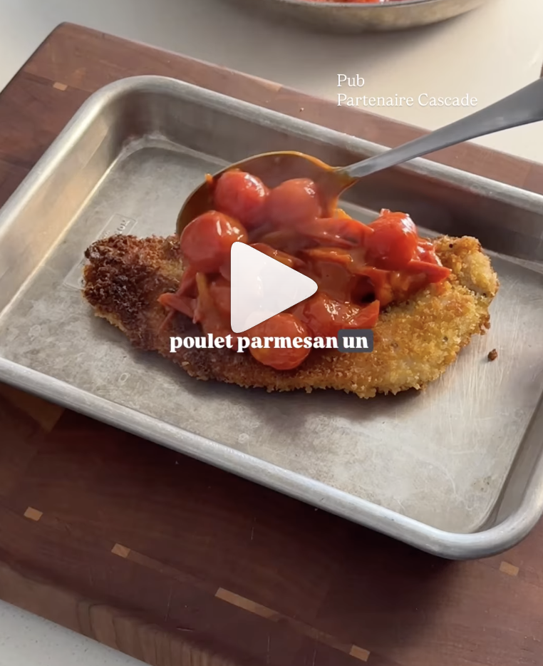 Poulet parmesan épicé au gochujang