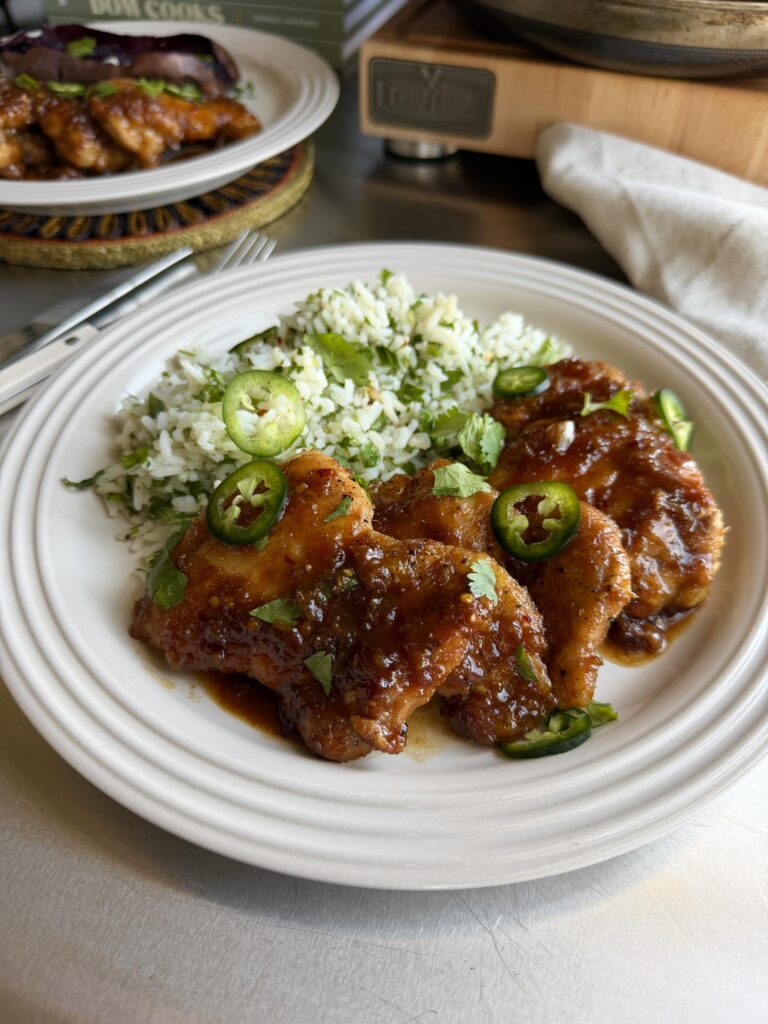 Hauts de cuisse de poulet croustillants érable et soya