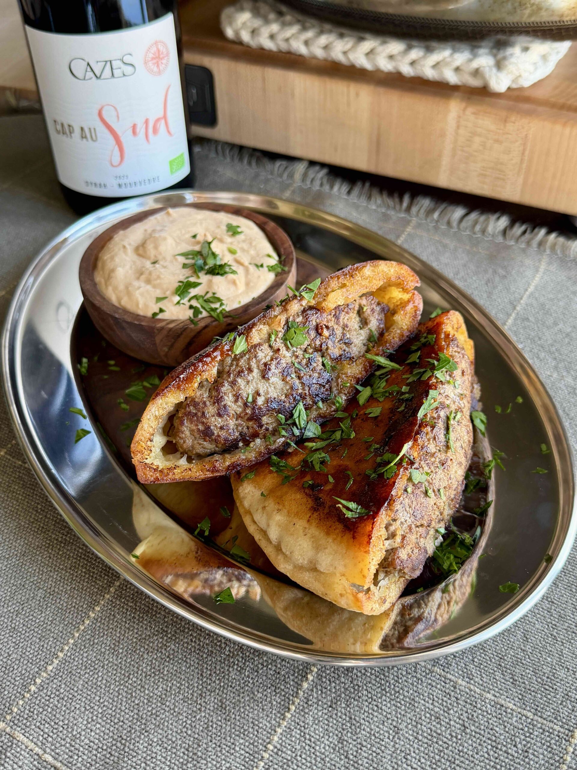 Arayes (pitas farcis à la viande)
