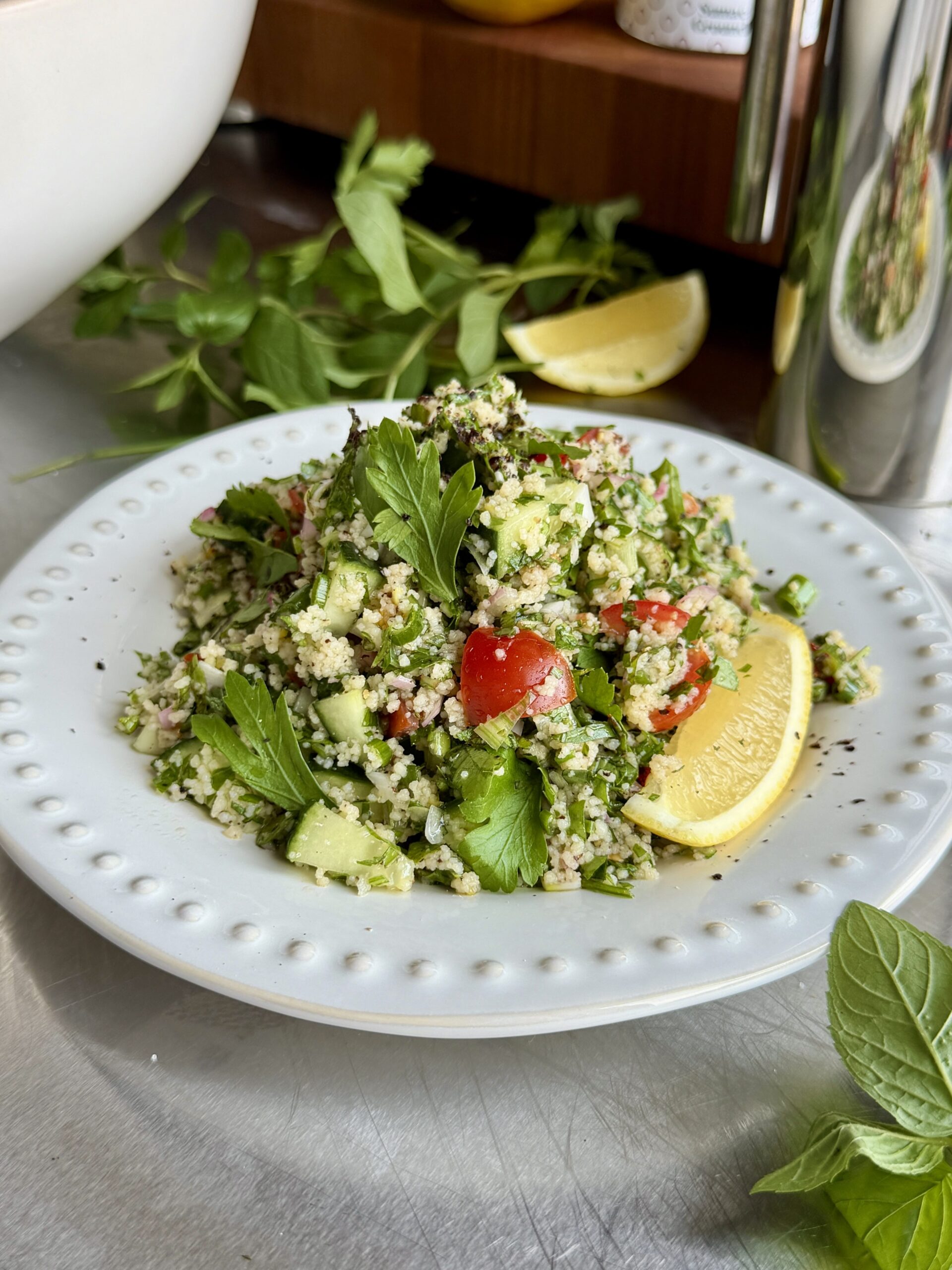 Taboulé aux herbes fraîches et au citron