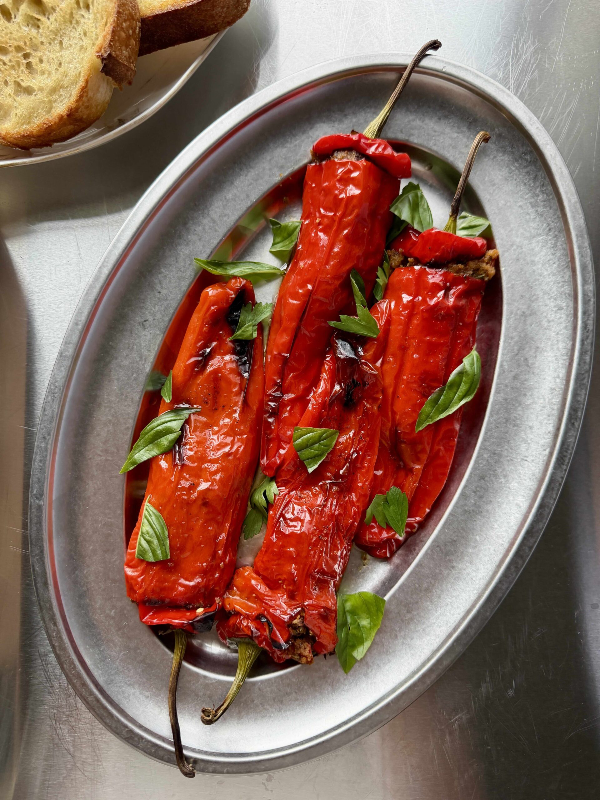 Poivrons rouges farcis à la sicilienne