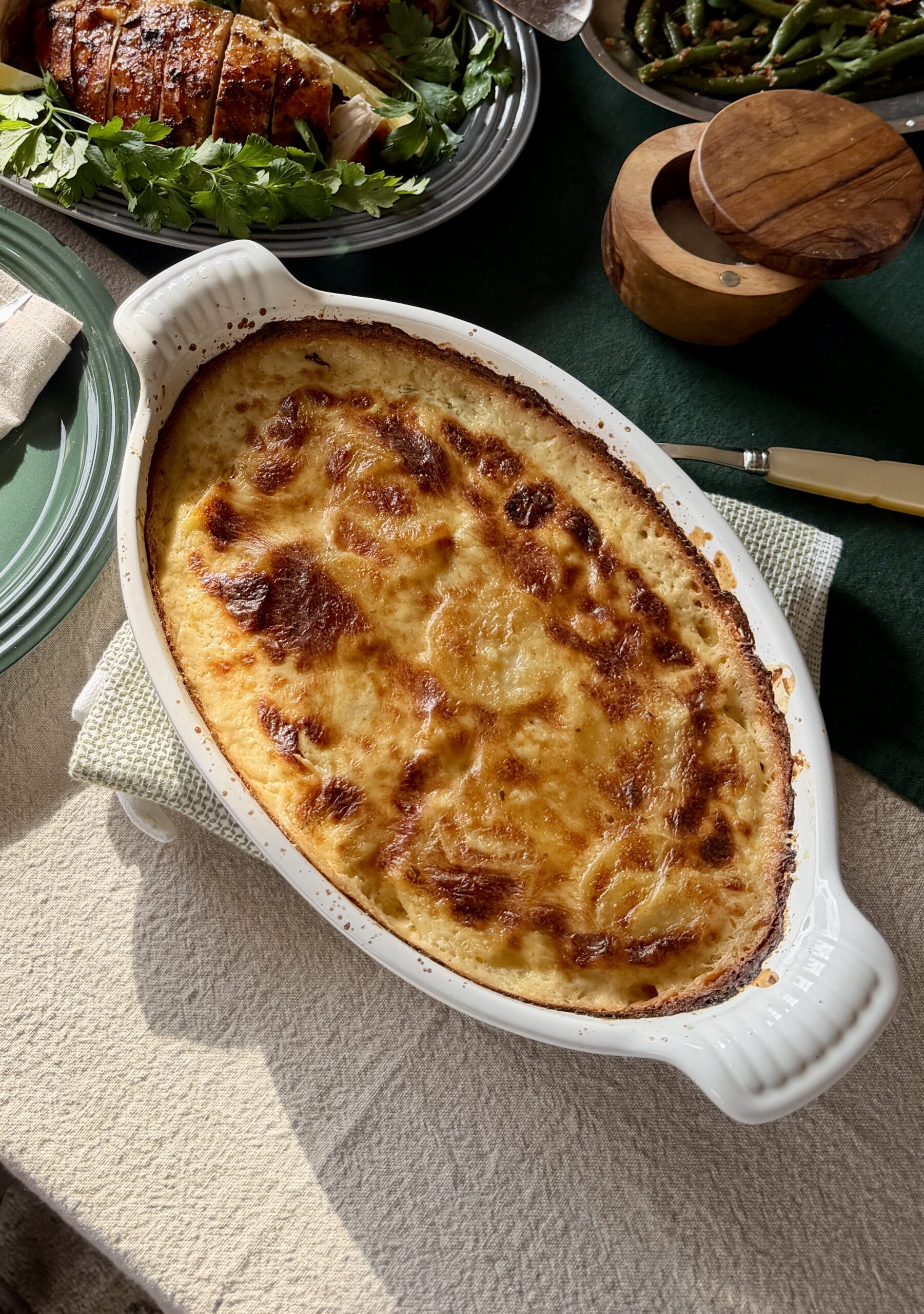 Gratin de pommes de terre au Comté et au thym
